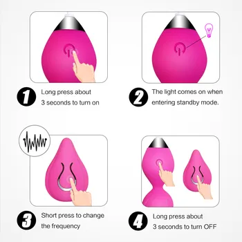 Silikónové Kegel Gule Vaginálne Tesný cvičenie vibračné vajíčko vibrátory pre ženy, diaľkové ovládanie Sex Produkty Sexuálne Hračky pre ženy