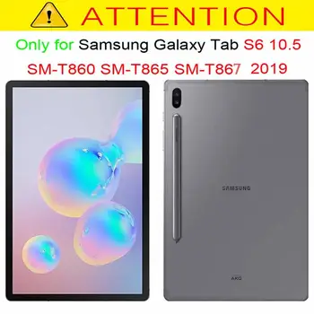 Pu kožené puzdro pre Samsung Galaxy Tab S6 10.5 Tablet Kryt SM-T860 T865 2019 10.5