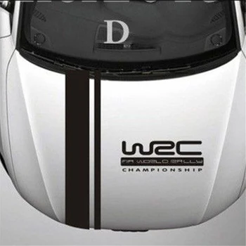 Auto Samolepky WRC Prúžok Vinyl Závodné Športové Kotúča, pre BMW MINI AUDI FIAT Auto Príslušenstvo Kapota Zahŕňa