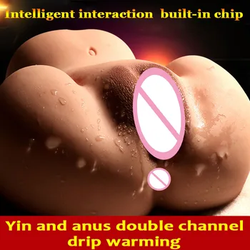 Super realistický ženskej pošvy, konečníka muž masturbator mäkké silikónové veľký zadok dospelých produkt pošvy skutočná mačička erotické hračky, sex hračky.