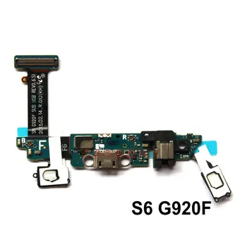 Nabíjací Port Konektor Doku Flex Kábel Pre Samsung S6 G920F / S6 okraji G925F S Mikrofónom