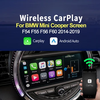 Carlinkit Bezdrôtový Apple CarPlay Android Auto Dekodér Pre BMW Mini Cooper F54 F55 F56 F60-2018 NBT Systém Mrrorlink IOS 14