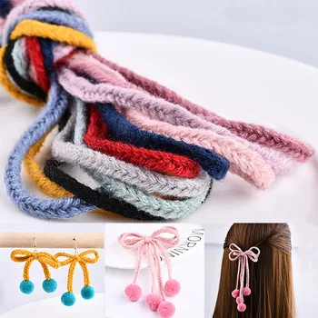 Kórejská verzia jeseň a v zime vlna pletenie pás DIY vlasy príslušenstvo, ručné vlásenky, sušič na krúžok, lano ucho príslušenstvo