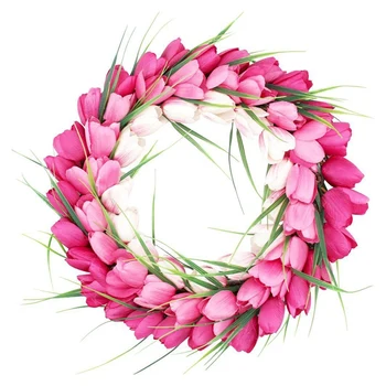 Hodváb Kvetina Tulipán DIY Veniec Umelý Kvet Garland Kytice Falošné Kvety Na Svadbu, Výzdoba Jar Strana Domov Dodávky