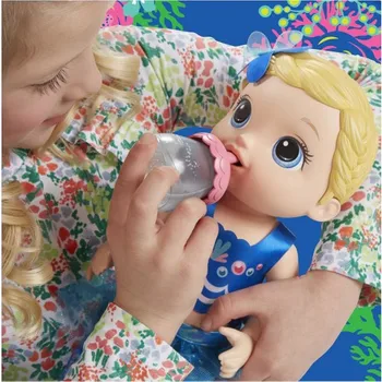 Dieťa Nažive Morská víla baby-blond-Baby girl hračka, bábika, bábika blond