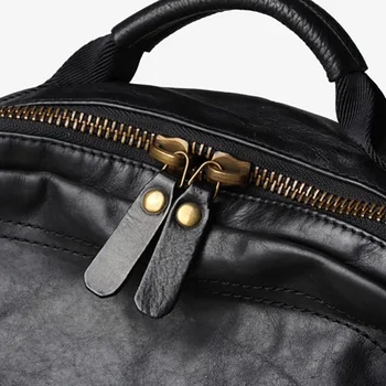 AETOO Kožená taška cez rameno, mužov vinobranie ručne batoh, pánske kožené business bežné taška, trend cestovné mužov taška