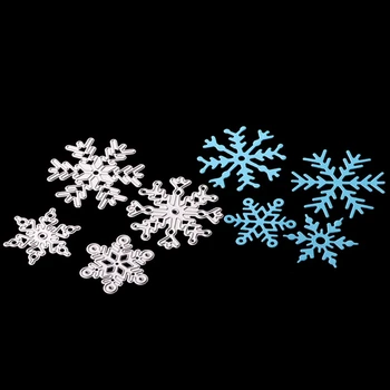 4pcs/set Snowflake Rezanie Zomrie Vianočné Rezanie Kovov Zomrie Blany Die-Cut pre DIY Scrapbooking Album Papier Karty Razba