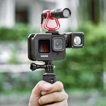 Hot-CNC Akcia Fotoaparát Hliníkový Ochranný Rám pre GoPro Hero 9 Black Chránič Prípade