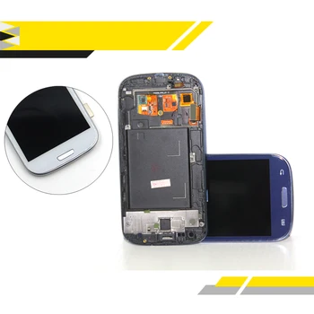 S3 i9300 Displej Kompatibilný pre Samsung Galaxy S3 i9300 LCD Displej s Dotykovým displejom Digitalizátorom. S montážou Rámu