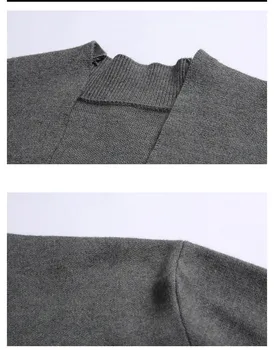 Plus Veľkosť 3XL 2019 jeseň pletený sveter pánske svetre Dlhý Rukáv V krku sveter cardigan pre mužov knitwear svetre hombrLX241