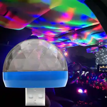 USB LED Svetlo Modelovanie Auto Okolité Svetlo Neón Interiéru Svetlo Auto, Šperky, 5V DJ RGB Svetlo, Farby OTG Zvuk Hudby Lam