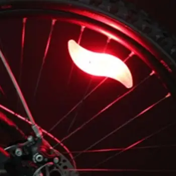 Nové Cyklistické Svetlo s akumulátorom 2017 Bike Príslušenstvo Bicykli Hovoril Koleso Svetla Bezpečný Bicykel lampa