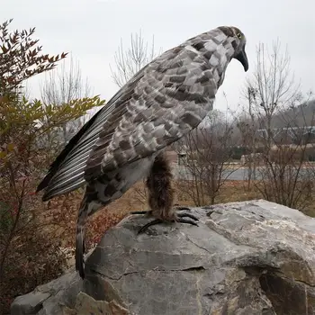 V reálnom živote Vtáčie perie Vtákov gray eagle obrovský 80 cm otvorené krídla orla domov, záhradné dekorácie, party prop darček h1498