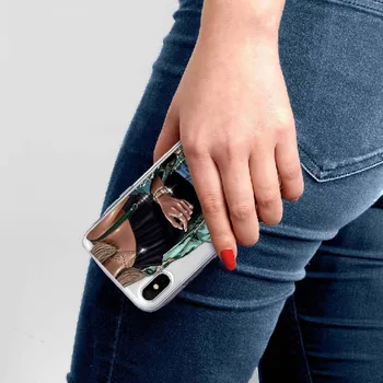 Módne Dievča Čierne Hlavy Vysoké podpätky Fundas Telefón puzdro pre IPhone 11 Pro Max X XR XS 8 7 6 Plus Módne Silikónové Krytie
