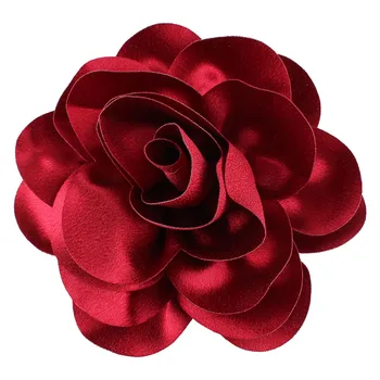 14 CJM Módne Crystal Satin Veľký Kvet Hlavy, Čelenky Corsage Brošňa DIY Vlasy Príslušenstvo Ženy Floralr pokrývku hlavy 12Pcs/Veľa