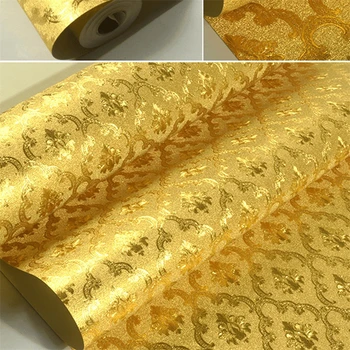 Beibehang Moderný minimalistický životné tapety zlatá zlatá fólia KTV holičstvo, bar strop strop zlato, striebro pozadí