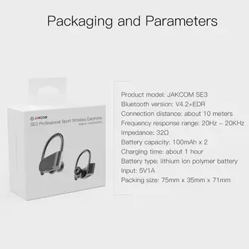 JAKCOM SE3 Športové Bezdrôtové Slúchadlá Super cenu ako t7 prípade veľkých príslušenstvo headset