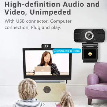2MP 1080P Webová Kamera Webkamera Domácnosti Počítačovej Bezpečnosti, USB, HD Mikrofón Sada Dielov pre Live Online Vysielanie Prúdu