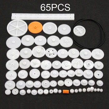 65PCS Plastové Výstroj Balík Kit DIY Výstroj Sortiment Príslušenstvo Sada pre autíčka