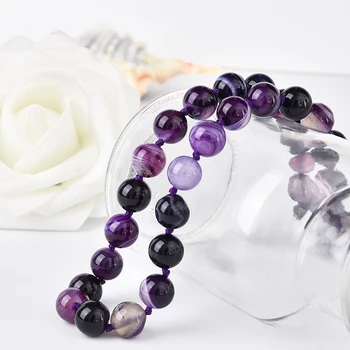 Prírodný kameň náhrdelník fashion party Náhrdelník rôzne šperky, perly 10 mm náhrdelník DIY korálky Elegantný náhrdelník uzol pre mamu