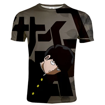 2020 Nový Mob Psycho 100 T-shirt Anime 3D Vytlačené Streetwear Muži Ženy Ležérne Módne Tričko Hip Hop Unisex tričko Trendy Topy