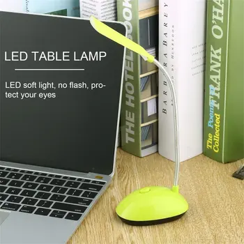 Fexiable LED Stolná Svetlo AAA Batérie Prevádzkované Knihy, Lampa na Čítanie Zelená/ Modrá pre Domáce Spálňa Deti Nočného PY-X7188