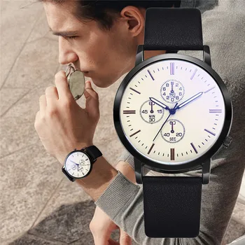 Temperament Podnikania Muži Quartz Hodinky Luxusné Muž hodiny sledovať Klasické pánske Vojenské Športové Náramkové hodinky Darček reloj mujer A4