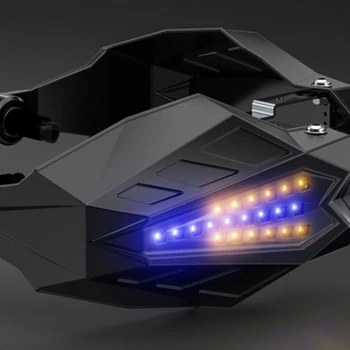 2 Ks Univerzálne Motocyklové Handguards Štít Chránič Kryty s LED Svetlom pre Motocross Dirt Bike Pit Bike ATV Quad Protectiv