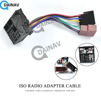 12-104 ISO Rádio Adaptér forBMW pre LAND ROVER pre ROVER pre MINI Elektroinštalácie Postroj Konektor Viesť Loom Kábel Zapojte