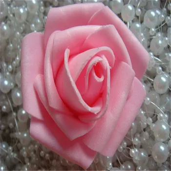 30pcs Mini PE Pena Rose Umelé Kvety Na Svadobné Auto Dekorácie DIY Pompom Veniec Dekoratívne Valentín Falošný Kvety