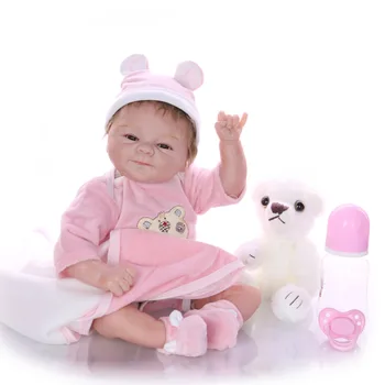 Reborn Dvojičky baby doll chlapec dievča realisticky 17 palcové mäkké silikónové novorodenca bábiky nažive deti darček súčasnosti bonecas