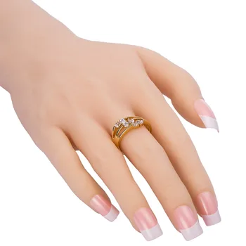 Cherry Elegantné Prst Krúžky Z Nehrdzavejúcej Ocele, Prstene Pre Ženy Crystal Krúžok Módne Šperky, Svadobné Zapojenie Veľkoobchod Dropshippi