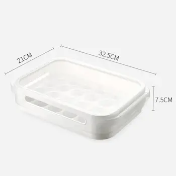 2020 Prenosné 24 Mriežky Vajcia Box Organizátor Kuchyňa Prípade Chladnička Ostrejšie Nádoby Na Uskladnenie Potravín Plastové Okno Domov Organizátor