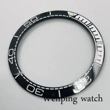 Vysoká kvalita nové hodinky časti 38mm čierna biela keramická fazeta Vložiť fit 40 mm pánske hodinky