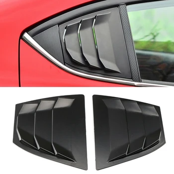 Auto Príslušenstvo, Čierne Zadné Okno Bočné Vetracie štrbiny ventilátora Panel Výbava pre Mazda 3 Axela 4Dr Sedan-2018