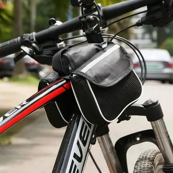 Bicykel Rám odolný proti opotrebeniu Vrecka Puzdro na Bicykli Predné Hlavu Hornej rámovej Trubky Bike Travel Prípade s reflexné pásky Cyklistické Doplnky
