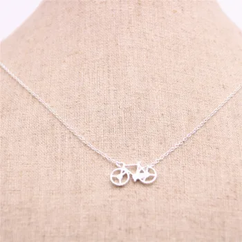 Mini požičovňa náhrdelník prívesok Krásne bicykli náhrdelník prívesok určený pre ženy