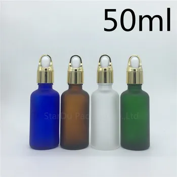 Cestovná fľaša 50ml žltý zelený modrý Transparentný mliečneho skla esenciálny olej, fľaša,50cc sklo parfum kvapkadla fľašu