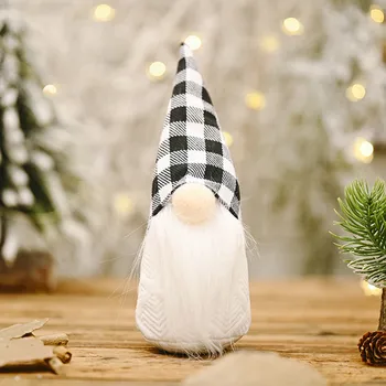 2021 Vianočný Handmade Swedish Language Bábika Ozdoby Rozšíriteľný Stojí Figúrka Hračky Holiday Home Party Dekor Deti Darček