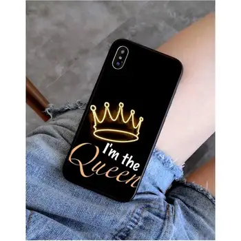 Babaite Kráľovná Kráľ Korunná Princezná Coque Shell Telefón puzdro pre iphone 11 Pro Max X XS MAX 6 6 7 8 plus 5 5S 5SE XR SE2020