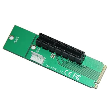 Hot Predaj NGFF PCI-E Stúpačky Karty M. 2 Port Do PCIE Rozširujúca Karta NGFF PCI-E X4, Slot Adaptér Pre BTC Banské Banské Stroje