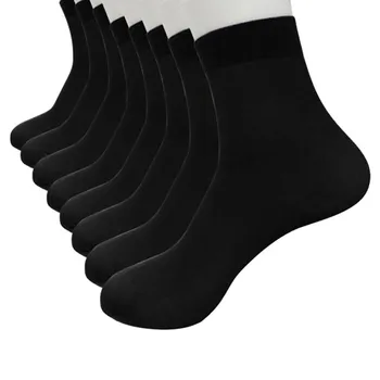8 Párov Bambusové Vlákno Ultra-tenké Elastické Hodvábne Krátke Hodvábne Pančuchy Mužov Ponožky Ženy Calcetines Mujer Médiá De Mujer New Horúce