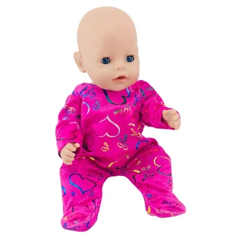 Bábika Šaty Cute Pyžamo Nightgowns Fit 18-Palcové American Doll & 43 Cm Born Bábiku Pre Generácie Dievča je Hračka Bábika Príslušenstvo 033