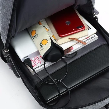 Muži mladých módnych školské tašky multifunkčné oxford bežné notebook batoh usb nabíjanie nepremokavé cestovná taška muž bolsa mochila
