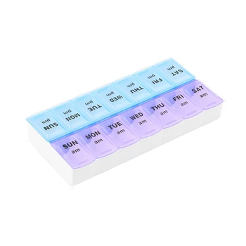 Týždenný Pilulku Prípade Medicíny Skladovanie Tablet Do 7 Dní Pilulku Box Skladovanie Zásobník Medicíny Organizátor Pilulku Prípade Štiepačky S Klip Uzávery