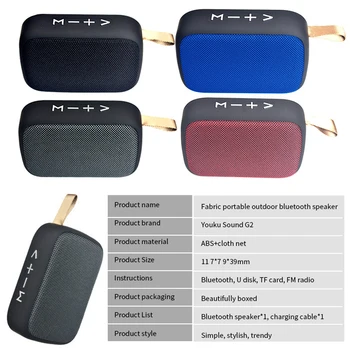 Prenosné Bluetooth Mini Reproduktor S FM Rádio, Bluetooth Reproduktor Bezdrôtový Loundpeakers Vonkajšie Reproduktory Podpora TF Kariet