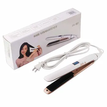 Professional Hair Straightener LED Displej Ploché Železo Žehličky Žehličky Planchas Rovný Účes Styling Nástroj