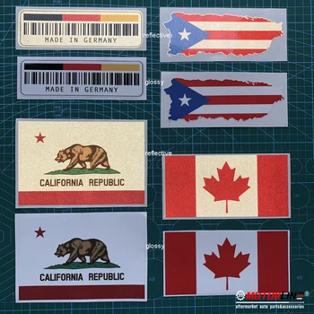 Colorado Vlajka Shocker Strane Kotúča, Nálepky, Auto Vinyl reflexné lesklý vybrať veľkosť