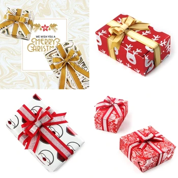 4 Listy Nepremokavé Vianočné Balenie Tissue Papiera DIY Darček Súčasnosti Box Balenie Zábal Party Dekorácie