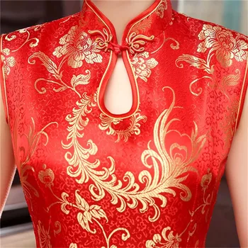 Šanghaj Príbeh Nové dlho dragon tlač večerné šaty tradičnej Čínskej štýl cheongsam qipao šaty J3178
